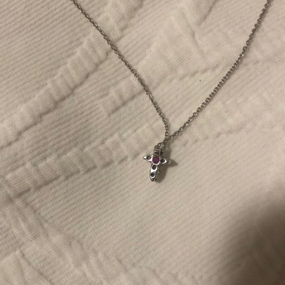 Roberto coin diamond cross necklace - Picture 3 of 3